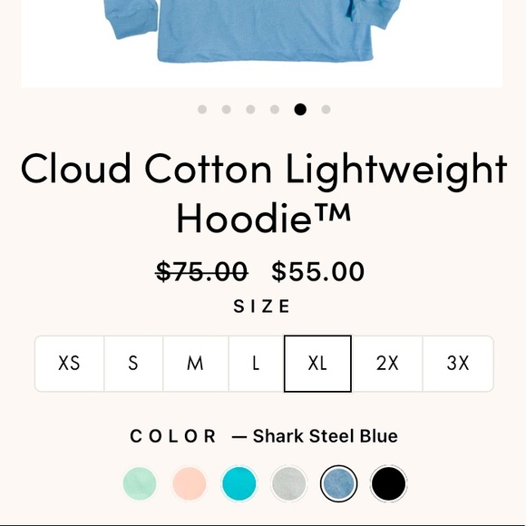 Soft serve cloud cotton lightweight hoodie - Picture 5 of 5